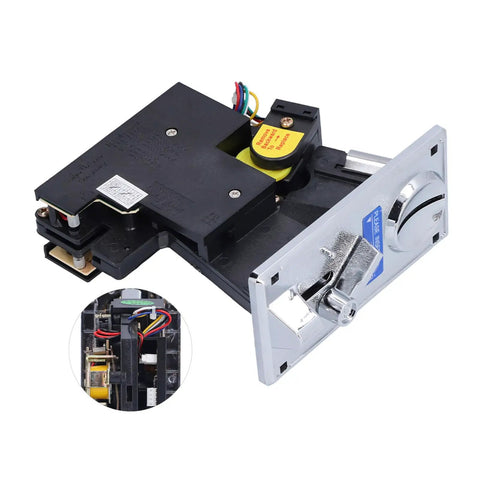 Top Tier Generic Electronic Selector For Game Vending Machines In Cool Silver Gray with anti fishing design and wiring.
