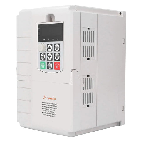 Three Phase VFD Drive 380V 5.5KW Inverter With 0 To 400Hz Range, Eight Stage Programmable PID Control, RS485 Communications For Motor Speed Control, A Real Workhorse For Pumps Fans And Industrial Gear.