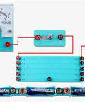 Hands On Electromagnetism Experiment Kit With Electric Bell Easy Electromagnet Tests circuit setup with ammeter and batteries