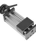 Rock Solid Dual Optical Axis Manual Sliding Table With 100mm Travel CNC Linear Rail Guide Aluminum Alloy Slide Stage on white