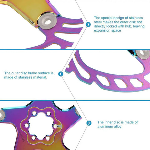 Rock Solid Metal Disc Brake Pads For Mountain Bikes With Five Nail Design delivering detailed views of the stainless and aluminum components.