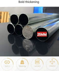 Close-up of 25mm solid steel pipes showcasing bold thickness for Portable Hanging Closet Wardrobe Freestanding Storage Organizer.