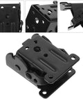 Heavy Duty Folding Cabinet Hinges Eight Piece Kit Smooth Swinging Action metal hinge brackets for furniture mounting.
