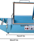 Impulse Heat Sealer Shrink Wrap Machine For Books Cds And Food with 70cm x 55cm size, durable iron build for easy packing.