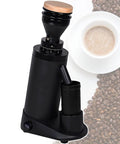 Professional 63Mm Flat Conical Burr Coffee Grinder Stainless Steel Disc with adjustable settings and sleek black design.