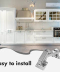 Hidden Concealed Door Hinges With 170 Degree Large Angle For Easy Operation Recessed Secret Door Hardware in modern kitchen