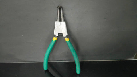 4 Piece Snap Ring Pliers Set With 7 Inch Round Nose C Clamps For Snap Ring Removal, Durable Steel Construction tool on display