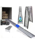 Portable Foldable Roller Conveyor Kit With 330 Lbs Capacity And Easy Install Durable Anti Wear Rollers For Smooth Material Handling Ideal For Market Chutes And Warehouse Solutions 12 Inch By 19 Point 6 Feet, loading truck and warehouse