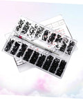 Small Screw Kit For Diyers And Pros Miniature Countersunk Flathead Screws In A Clear Storage Box Carbon Steel Perfect For Repairing Glasses Watches Electronics And More