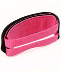 Pink universal bike pedal straps with nylon tape for secure foot grip, lightweight durable nylon construction, easy install toe pedal straps.