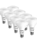 Pack of 8 Power-Saving Dimmable LED Flood Light Bulbs, 60W Equivalent, 8W, 2700K Soft Warm White BR30 for Recessed Fixtures, UL Listed