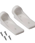 Universal Plug And Play Freezer Door Hinge Plate Replacement For RV Fridges Fits Dometic And Instamatic Models including RM2350 RM2450 RM2550 and parts 2002244008 330019 direct fit easy install reliable repair part, shown with screws