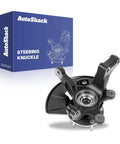 Front Steering Knuckle And Wheel Bearing Hub Assembly Left Replacement For Ford Escape 2005 To 2012 Mercury Mariner 2005 To 2011 Mazda Tribute 2005 To 2006 One Piece Loaded Knuckle Restores Alignment And Smooth Steering with box packaging.