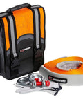 Weekender Offroad Recovery Kit With Snatch Strap 17500 Lb Two 4.75 Ton D Ring Shackles Premium Gloves Hi Vis Orange Bag