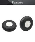Ultra Light 90mm RC Airplane Foam Wheel With PU Sponge Tire And Plastic Hub, Lightweight 3.54 Inch Wheel Set For RC Planes, 1 Pc
