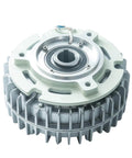 Hollow Shaft Magnetic Powder Clutch For Tension Control And Brake, 24V System, Rotating Casing Design With Hollow Brake Hole, High Torque 100 Nm, Durable Alloy Powder, Stable Torque And Smooth Operation