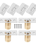 8 Sets Spring Ball Catches With Adjustable Door Latches For Cabinets And Gates, featuring retractable clamping mechanism and hardware.