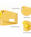 Rock Solid Nine Piece Hex Key Wrench Kit Pack With Durable Soft Lock PVC Case For Easy Furniture Assembly And Home Repairs Keep Your Tools Organized Securely, yellow PVC case
