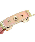 Heavy Duty Barn Door Roller Kit Includes Two Rock Solid Aluminum Sliding Pulley Wheels crafted for whisper quiet closet use.