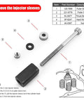 Pro Grade Injector Height Tool And Sleeve Remover Installer Set For CAT Caterpillar 3406E C15 C16 Engines components layout