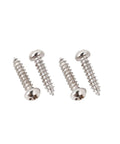 Heavy Hitter Number 2 X 3/8 Inch Guitar Tuning Pegs Screws for Gibson Epiphone and Acrylic Tulip Machines shown in silver finish.
