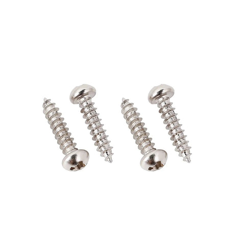 Heavy Hitter Number 2 X 3/8 Inch Guitar Tuning Pegs Screws for Gibson Epiphone and Acrylic Tulip Machines shown in silver finish.