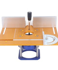 Kickass Aluminum Router Table Insert Plate With Inverted Lifting Base For Shop Benches Sweet Quick Swap Flip Mounts Delivers Dope Precision And Ridiculously Smooth Cuts Daily with orange surface and aluminum guide rails.