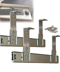 Under Desk Keyboard Tray Slides With Ball Bearing Runners 30cm 35cm 40cm Heavy Duty Extendable Rails and screws displayed