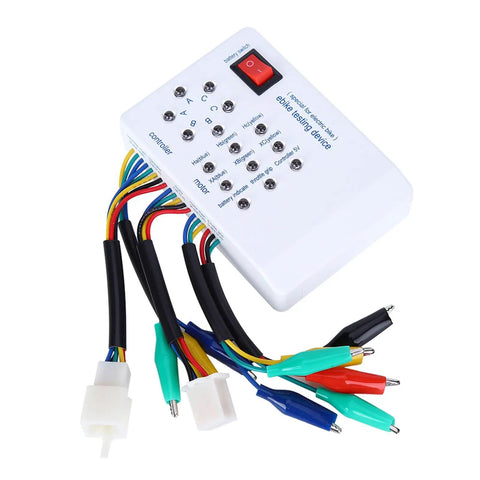 Heavy Duty Brushless Motor Tester For Electric Bikes And Scooters Delivers Dead Nuts Reliable diagnostics with color-coded wires and display.