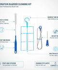 4-Piece Hydration Bladder Cleaning Brush Set For Water Reservoirs And Drinking Tubes Durable PP Plastic Cleaning Tools