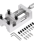 Rock Solid Mini Drill Press Vise With Aluminum Body High Precision Clamp From 0 To 1.85 Inch For Crafts Jewelry Making Modeling Repairs Hobbies Watches Small Electronics And Micro Fabrication, with accessories
