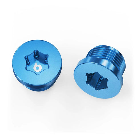 Heavy Duty Billet Aluminum Engine Oil Thermostat Housing Plug For BMW N54 N55 S55 Blue Anodized CNC Machined