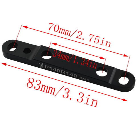 Flat Mount Disc Brake Adapter For Front Caliper To Hydraulic Disc Brake System F140 F160 Aluminum Alloy Lightweight