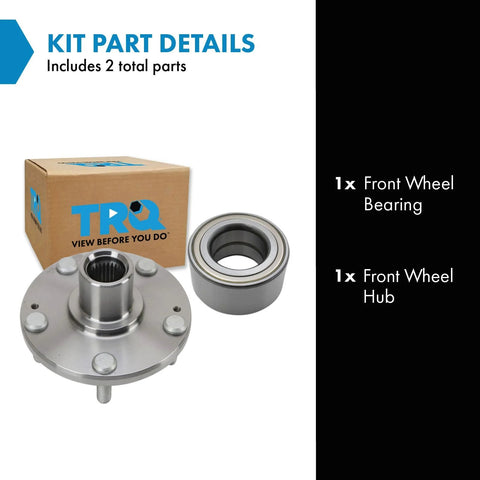 Front Wheel Bearing And Hub Kit For Hyundai Elantra 2011 2015 Elantra GT 2013 2017 Veloster 2012 2017 Replacement With Front Hub And Bearing DIY Video Included Reference Numbers 51720-0Q000 51750-1P000