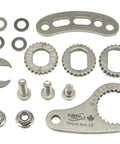 Universal Ebike Torque Arm V5 For Front Or Rear Motors With 12mm, 14mm, And 16mm Axles And Threaded Eyelet Near Axle, Stainless Steel 3mm Body, Flexible Splined Insert For 50 Angle Positions, Easy Mount And Solid Protection. kit parts