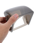 Hand holding a clear plastic Badass Wall Mount Outlet Cover Heavy Duty Waterproof Box For Ev Charge Stations.