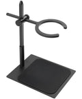 Hassle Free Pour Over Coffee Stand Featuring Adjustable Height Alloy Base With Non Slip Pad And Universal Round Ring for efficient brewing.