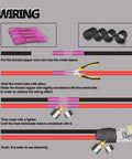 Heavy Duty Pro Grade 22 Gauge 2 Core LED Extension Cable 65.6 Feet Red Black Tinned Copper With Heat Shrink PVC Jacket wiring instructions