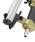 Close-up view of Heavy Duty 18 Gauge Pneumatic Brad Nailer and Narrow Crown Stapler Combo built tough with a durable grip.