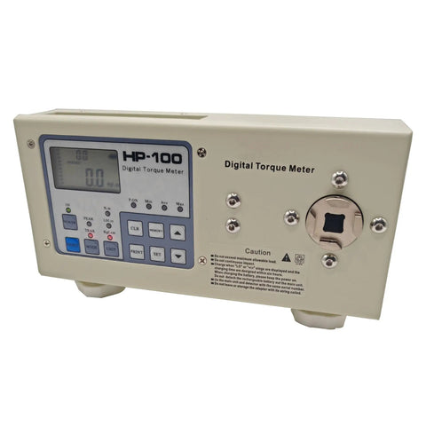 Pro Grade Digital Torque Meter Portable Torsion Tester With LCD HD Display Easy Read Controls Peak And Tracking Modes Three Unit Options Torque Wrench Size Compatible For Screws And Fasteners 100 Kg Capacity 10 Nm Dynamometer, front view