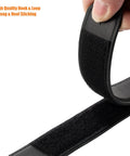 Kick-Ass Genuine Leather Belt Featuring A Secure Hook And Loop Closure for heavy duty use, showing high quality stitching and soft leather.