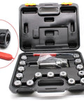 Pro Grade MT3 Shank ER32 Chuck Spanner Set With 15 Pcs Collets M12 Holder For Milling And Lathe shown in black carrying case