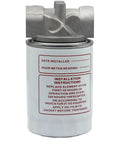 Rugged Pro Grade Hydraulic Oil Filter Assembly 10 Micron With 15 PSI Bypass For Petroleum Based Fluids, front view