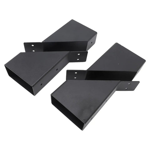 Heavy Duty Metal Brackets 45 Degree Angle With Drainage Holes, Reinforcing Kit For Wood Structures, Patios, Gazebos, Tree Houses And Outdoor Projects Made Easy