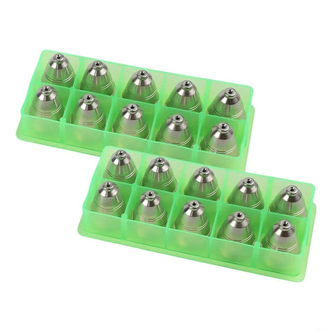 Pro Grade 40 Piece Plasma Electrode Tip And Nozzle Set 1.5mm For P80 Air Plasma Torch With Hafnium Insert And CuCrZr Nozzle Guard