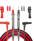 Pro Grade Multimeter Test Leads Kit With 1000V 20A Capacity 40.5 Inch Silicone Probes And Ultra Sharp Gold Plated Tips Handy Alligator Clips