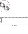 Badass Stainless Steel Dog Car Seatbelt No Chew Pet Safety Restraint Cable 20-inch chain with durable metal clips for pet safety.