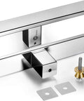 Tough As Nails Heavy Duty Stainless Steel Push Pull Door Handle For Glass And Barn Doors 304 Grade Polished Chrome Finish