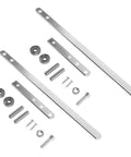 Premium 2-Piece Heavy Duty Manual Rebar Bender Metal Wire Forming Tool parts including steel bars and hardware components.