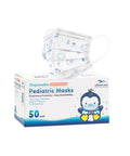 Kid Friendly Disposable Face Masks 50 Pack 3 Ply Breathable Protective Masks For Boys And Girls Soft Ear Loops Anti Dust Smog Lightweight All Day Wear For School And Play Blue with cartoon box
